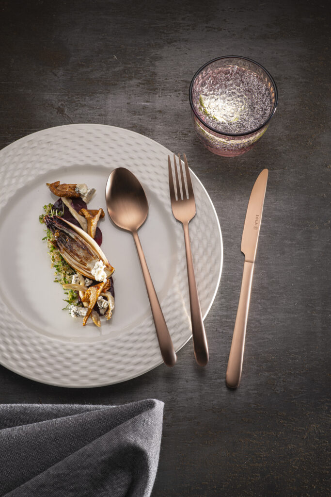 Ibiza 18/0 Copper Satin PVD - Salad spoon - Sola Hospitality