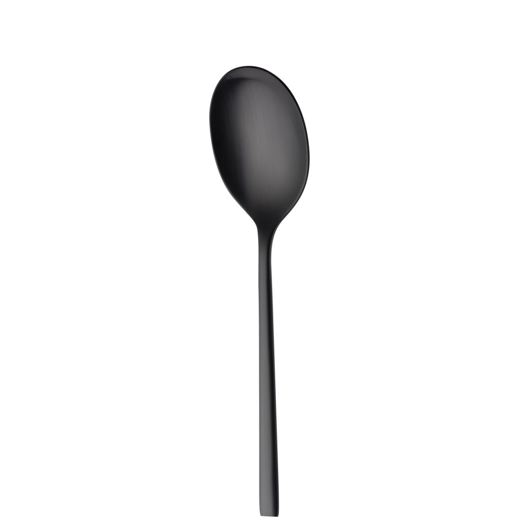 Montreux Black Satin PVD - Serving spoon - Sola Hospitality